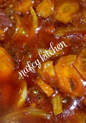 A picture of Miyar carrot da peas.