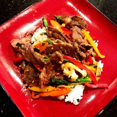 A picture of Fullblood Wagyu Inside Skirt Steak Stir Fry.