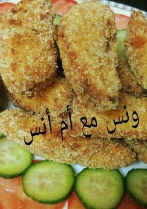 صورة لوصفة تشيكن ستربس ببواقي الفراخ