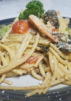 A picture of Seafood Pasta.