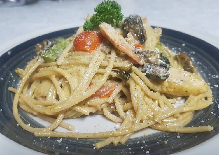 Easiest Way to Prepare Speedy Seafood Pasta