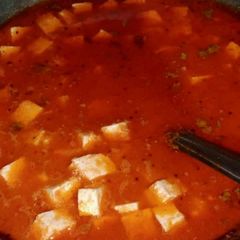 A picture of Matar paneer.