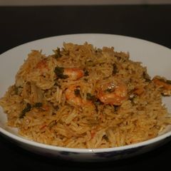 A picture of Prawn Biryani (Pressure Cooker).
