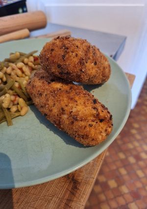 Une photo de Croquette de poulet et mozza