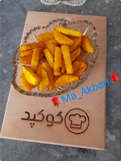 عکسی از دستور سیب زمینی سرخ کرده