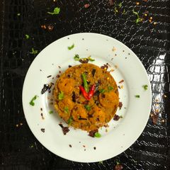 Echore Chingri Bharta (Raw Jackfruit - Prawns Curry) A picture of Echore Chingri Bharta (Raw Jackfruit - Prawns Curry).
