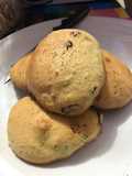Galletas de harina de garbanzo con trocitos de chocolate