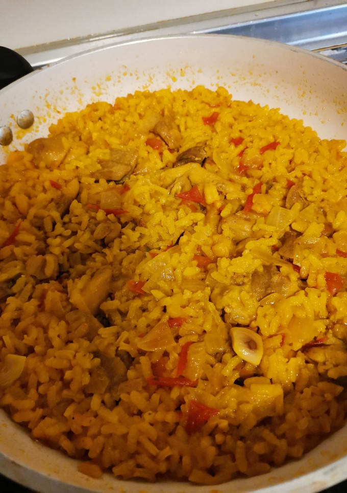 Una foto de Arroz con pollo de mi Abu