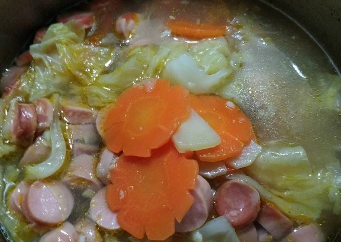 Cara Memasak Sayur Sop Sosis Anti Gagal