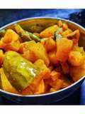 Kohlrabi (Ganth Gobhi) dry sabji