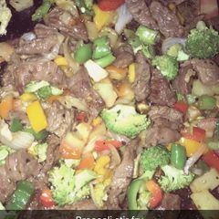 Steak and broccoli 🥦 stir fry A picture of Steak and broccoli 🥦 stir fry.