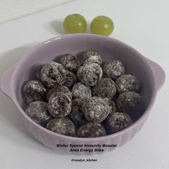 A picture of Winter Special Immunity Booster Amla Energy Bites.
