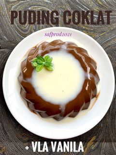 Foto resep Puding Coklat + Vla Vanilla