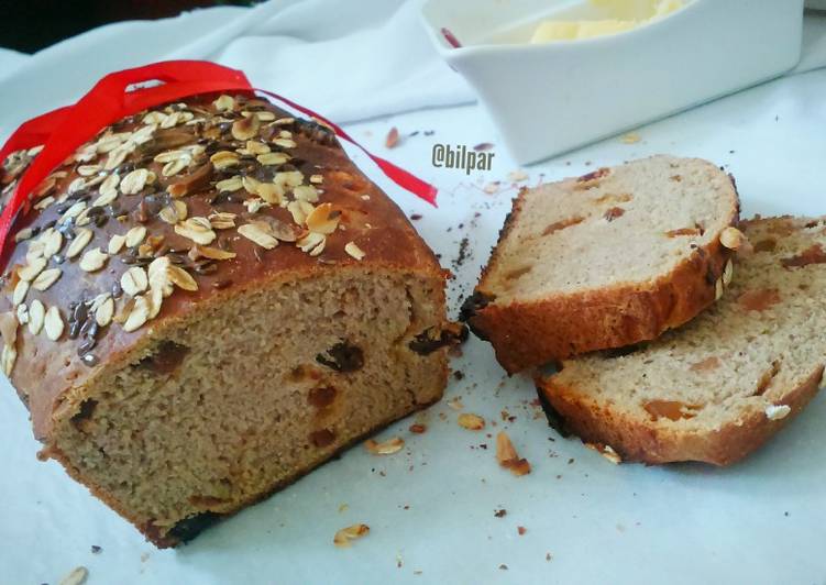 Breakfast Bread with dry fruits and tutty fruity