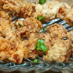 A picture of Chicken popcorns.