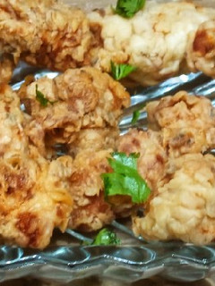 A picture of Chicken popcorns.