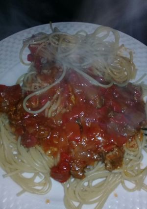 Una foto de Fideos con tuco