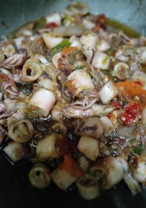Foto resep Cumi asin sambal Terasi