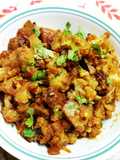 Crispy fried Aloo Gobi