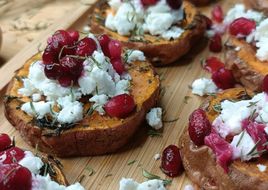 🍠 Patate douce rôti au thym feta grenade