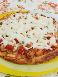 عکسی از دستور پيتزا سبزيجات 🍕