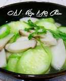 Canh mướp nấu nấm