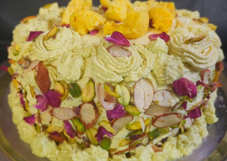 Recipe of Award-winning Rasmalai Cake (eggless)