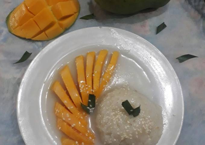 Cara membuat Sticky Rice Mango (Pake Magic Com)