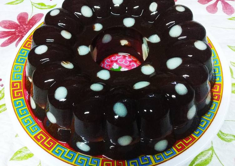 Puding Cokelat Polkadot