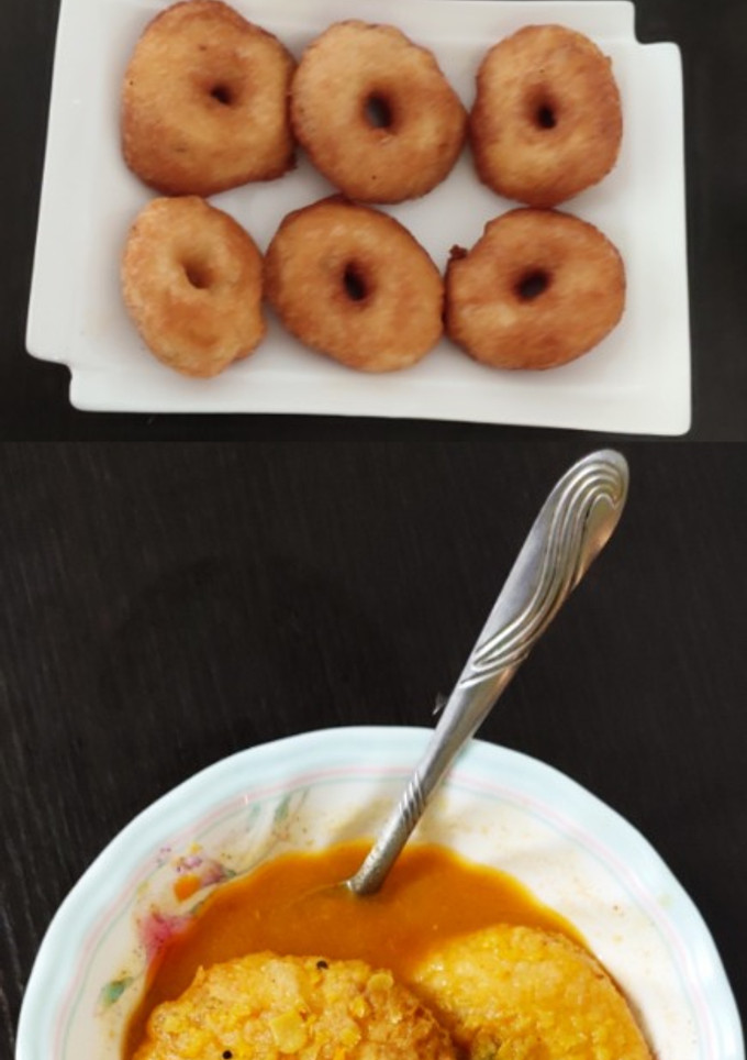 சாம்பார் வடை (Sambar vadai) செய்முறை முக்கிய புகைப்படம்
