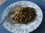 Une photo de haricots verts