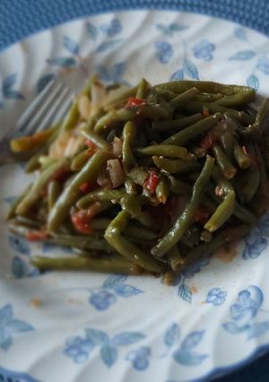 Une photo de Haricots verts à l'italienne au #Cookeo