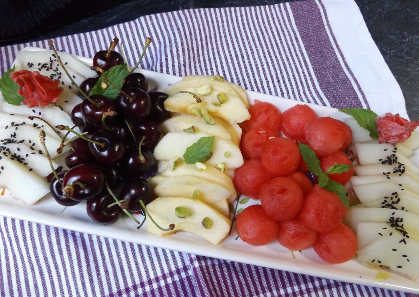 Fuente veraniega de frutas