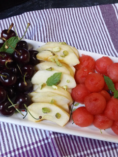 Una foto de Fuente veraniega de frutas