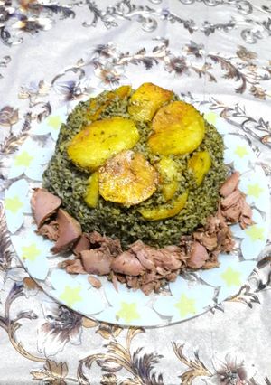 عکسی از دستور شوید پلو با تن ماهی