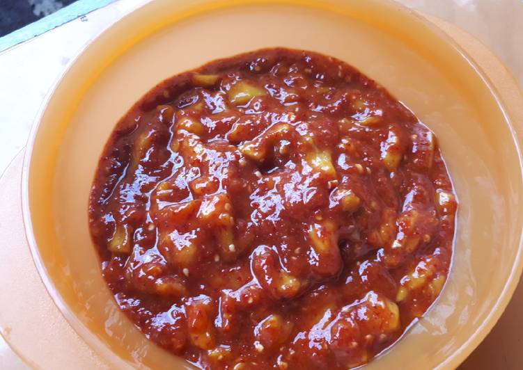 Resep Sambal embem (mangga wangi /kueni) yang Lezat Sekali