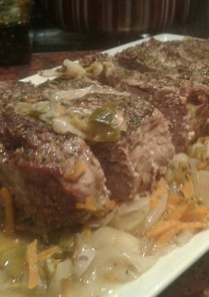 Una foto de Bife de chorizo braseado 