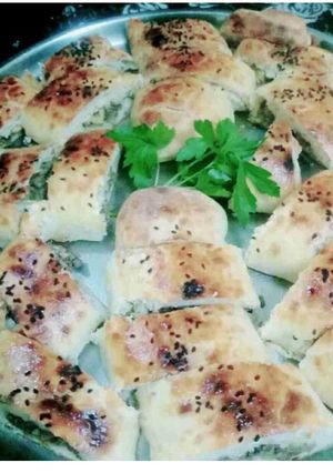 صورة لوصفة فطائر لحمه وزيتون