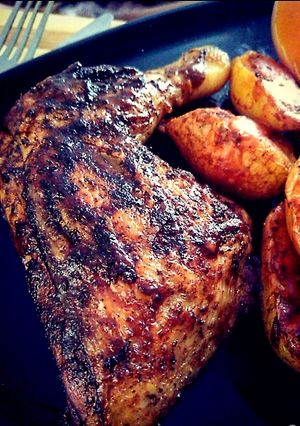 A picture of Pan-fried chicken.