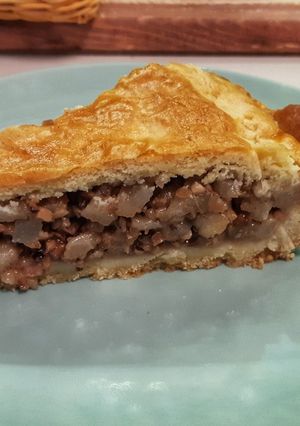 Őszi körtetorta dióval recept fotója