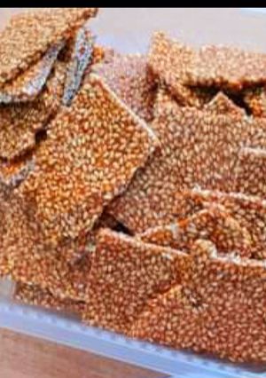A picture of Til dry fruits chikki (winter special).