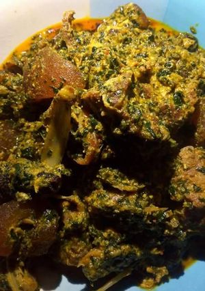 A picture of Egusi soup.