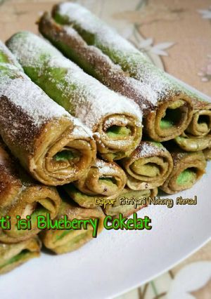 Foto resep 🍞 Roti Pandan isi Blueberry Cekelat #Dapur Fitri 🍞