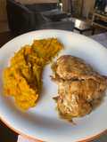 Comiendo sano: pollo con puré de zapallo