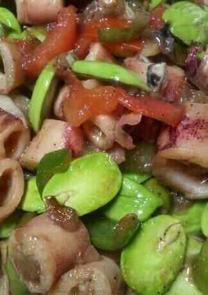 Foto resep Oseng cumi asin pete