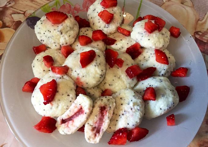 Ленивые вареники с творогом и сюрпризом!