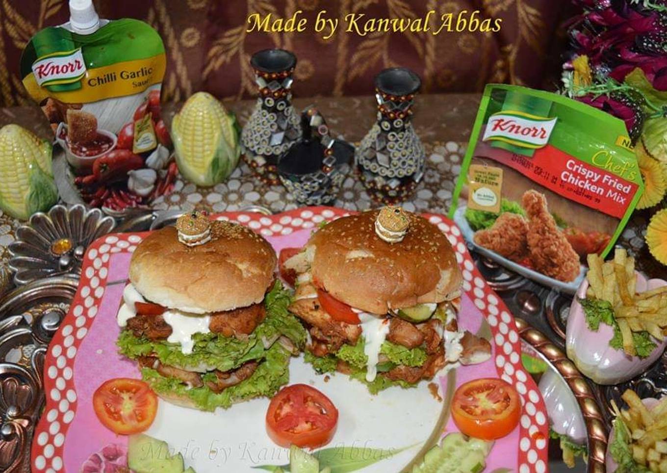 Crispy Chicken Burgers #ramadankitayari