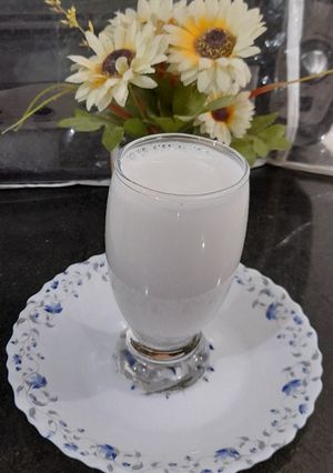 عکسی از دستور شیر بادام