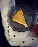 Tarta cheesecake cebra de calabaza Halloween