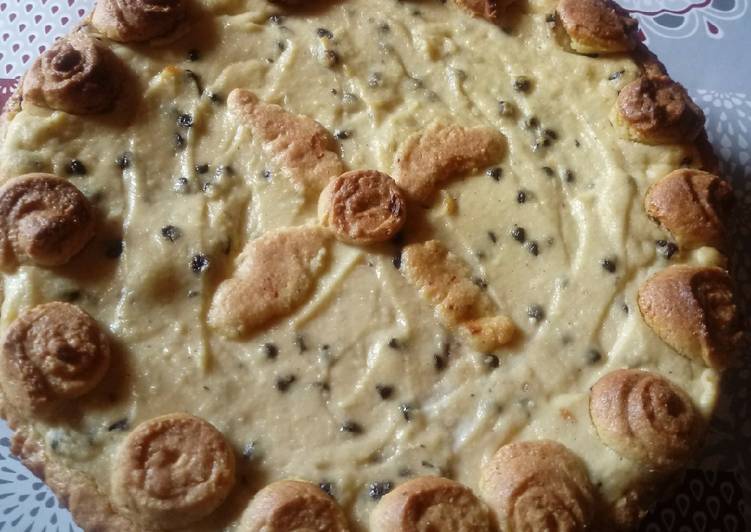 Recetta di Fatto in casa super veloce Crostata con crema di ricotta